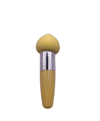 Premium Round Beauty Blender with Handle in Yellow