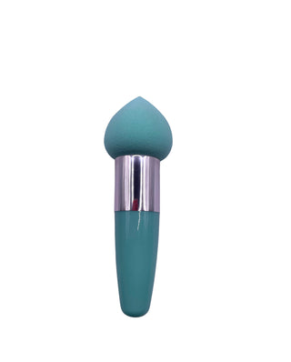 Premium Round Beauty Blender with Handle in Green