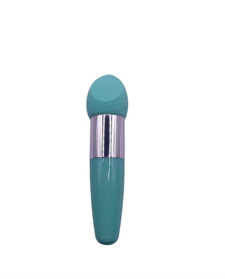Premium Slanted Beauty Blender with Handle in Green