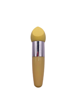 Premium Slanted Beauty Blender with Handle in Yellow