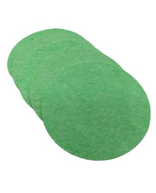Expand when Wet Premium Facial Sponges in Green (Pack of 5)
